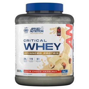 Applied Nutrition Critical Whey Protein Powder – 24g Protein per Serving, High Protein Powder, Protein Shake with BCAAs & Glutamine Packaging May Vary (2Kg - 61 Servings) (White...