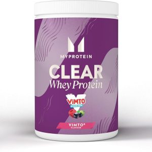 Myprotein Clear Whey Isolate Protein Powder - Vimto - 500g - 20 Servings - Cool and Refreshing Whey Protein Shake Alternative - 20g Protein and 4g BCAA per Serving
