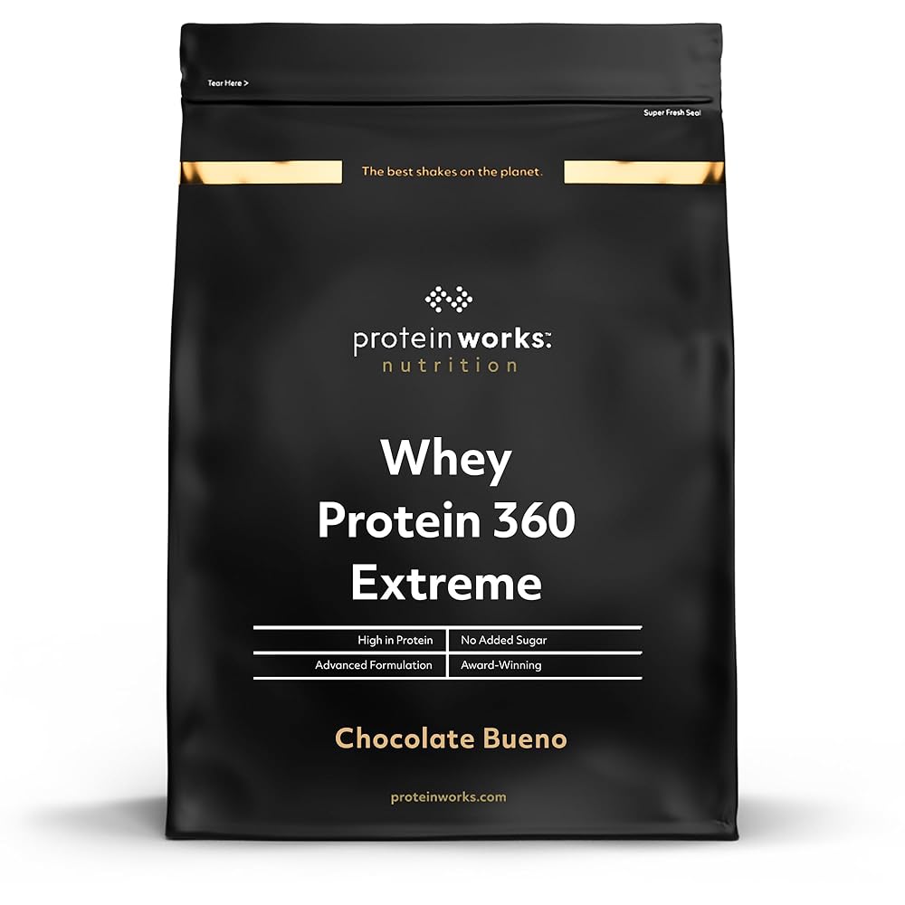 Protein Works - Whey Protein 360 Extreme, Premium Protein Blend, Whey Protein Isolate, Rich in BCAAs, Vitamins & Minerals, Glutamine, Digestive Enzymes, Chocolate Bueno, 17...